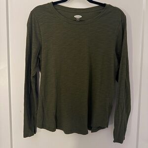 Old Navy EveryWear Long Sleeve Tee - Olive Green (M)